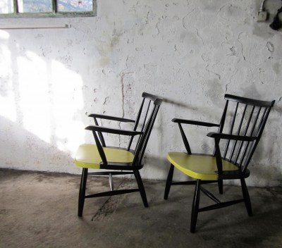 2 vintage spijlenstoelen, fauteuils Pastoe - Tapiovaara stijl